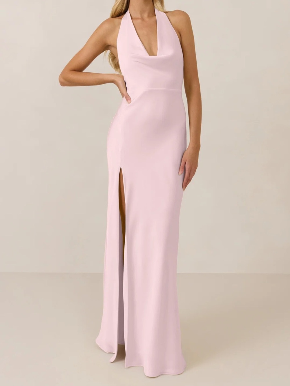 NWT Park & Fifth Ellery Dress in Powder Pink Satin